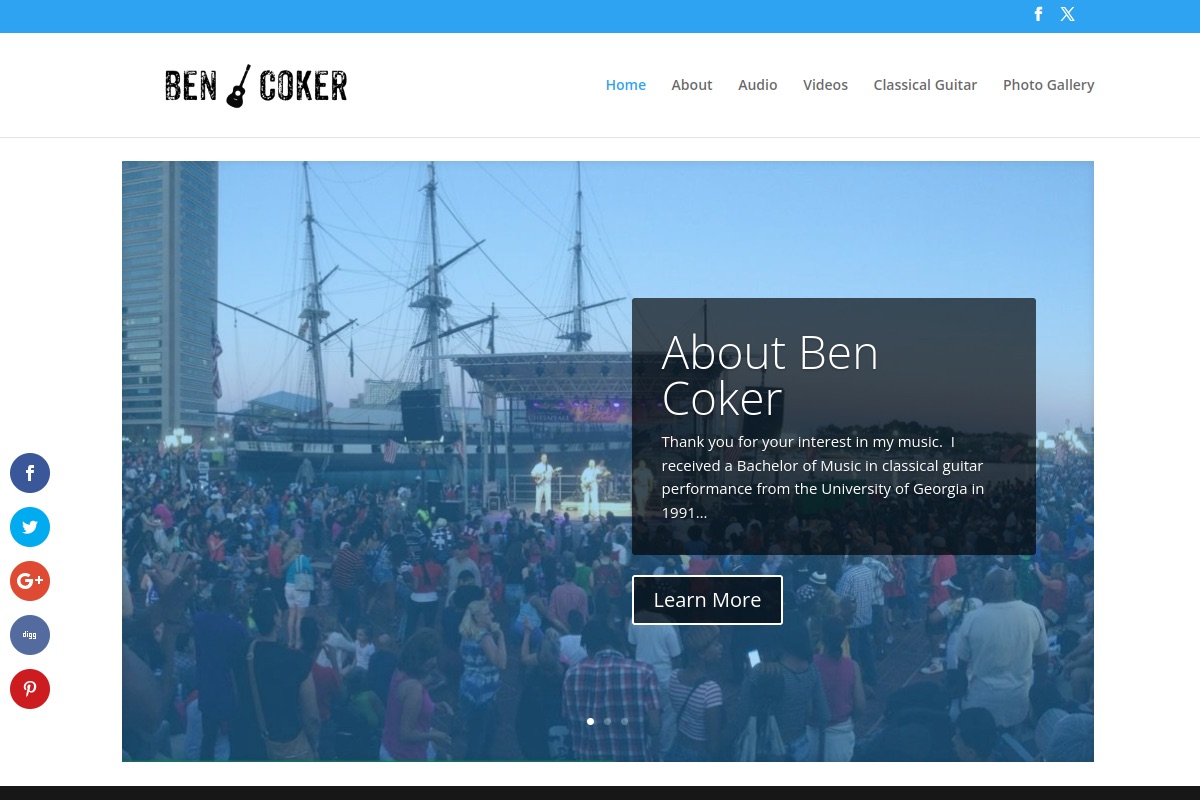 Ben Coker website preview