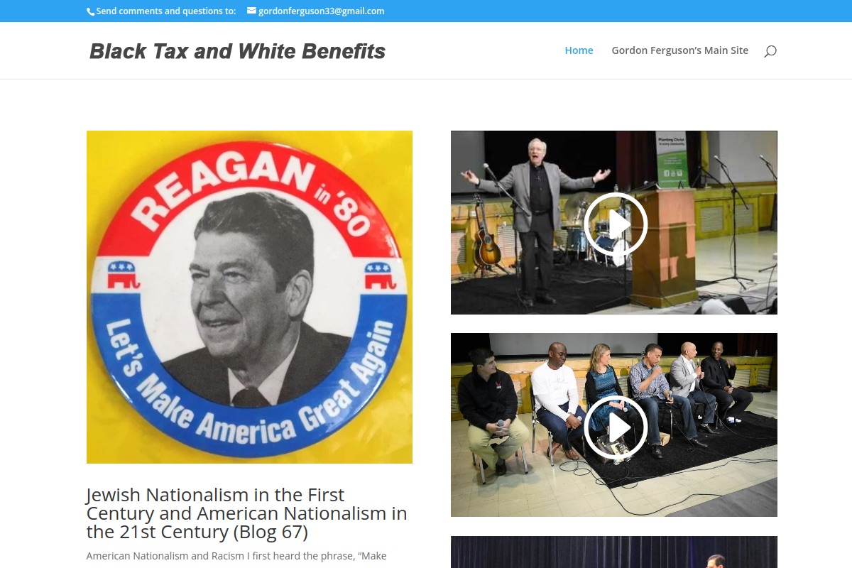 Black Tax and White Benefits website preview