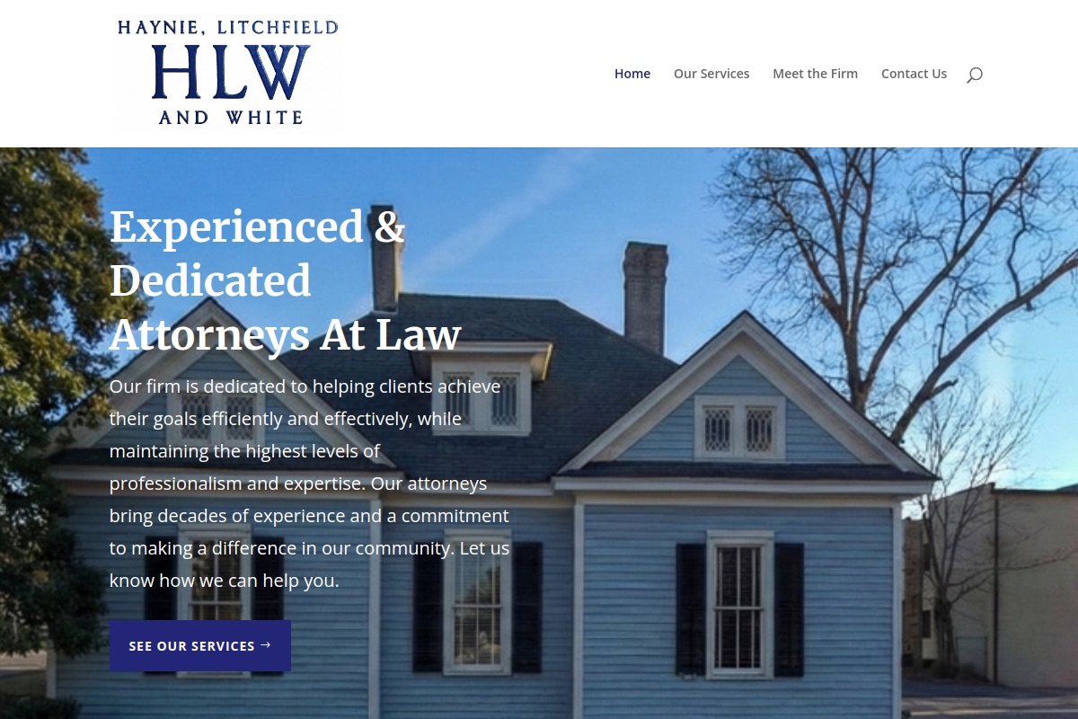 HLW Law website preview