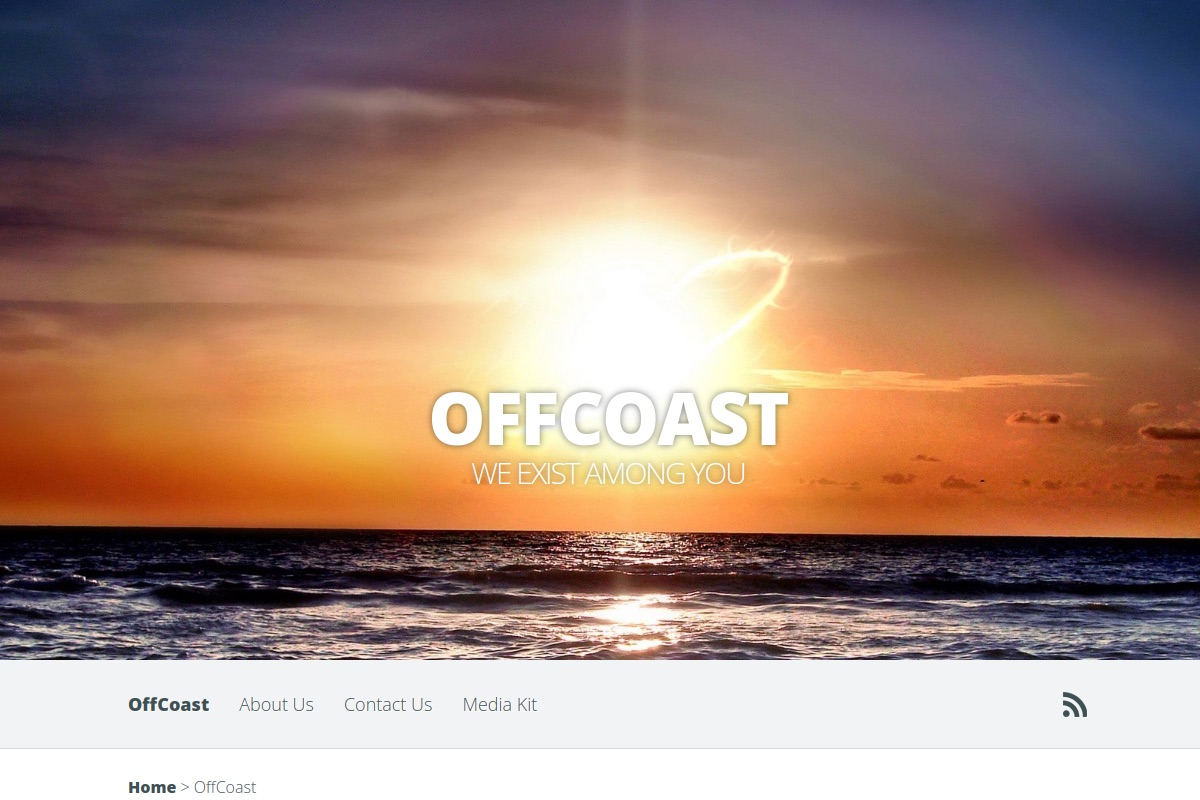OffCoast Records website preview