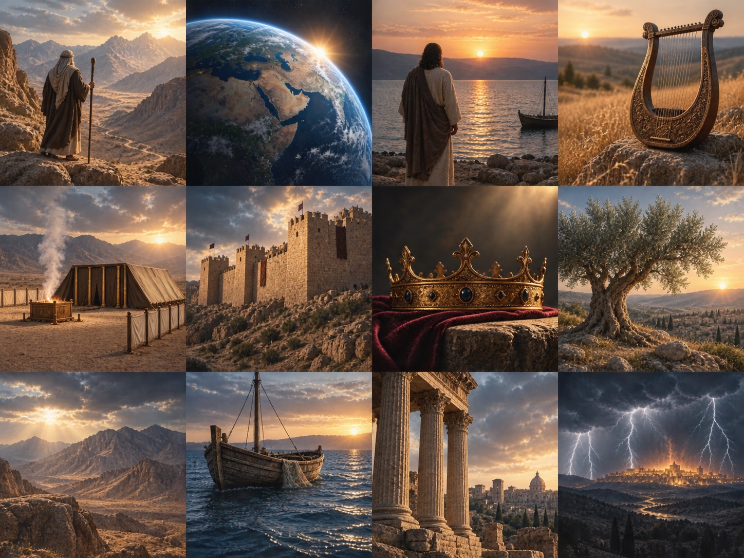 Solomon Scripture website preview featuring biblical scenes