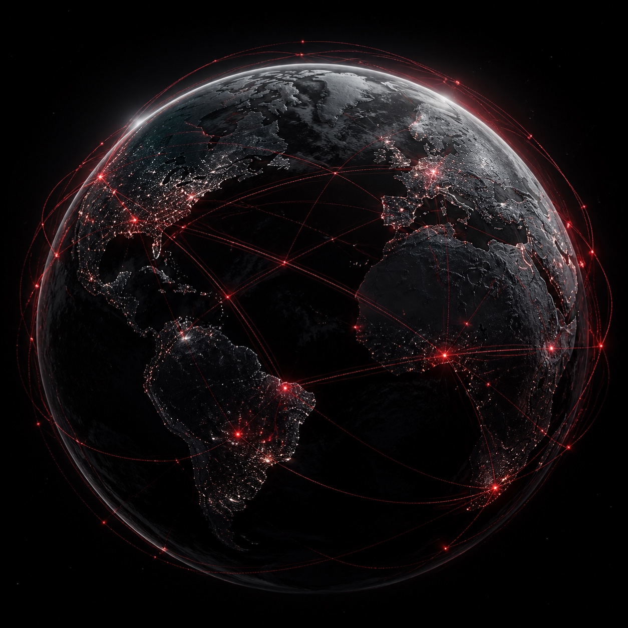 Earth horizon connected by a secure hosting network