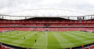 Arsenal leads Man City 2-0 at halftime in 2026 FA Community Shield